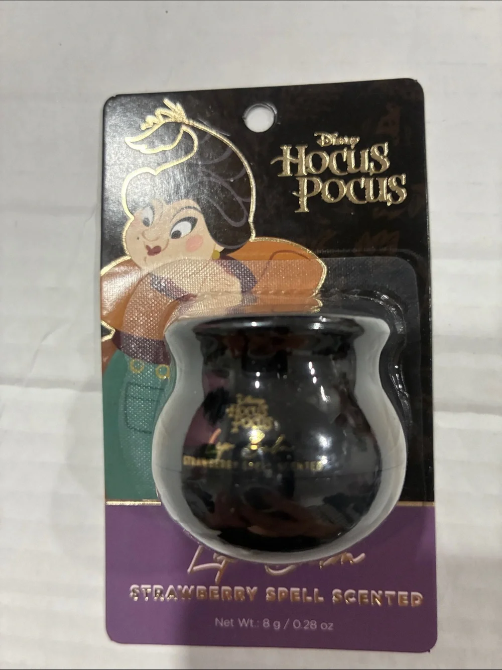 Disney HOCUS POCUS Mary Lip Balm Black Cauldron